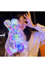 Rabbit Holographic Rainbow LED Light Decoration Light