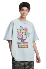 Dangerous People Rainbow Flower Pot Art Tee