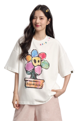Dangerous People Rainbow Flower Pot Art Tee