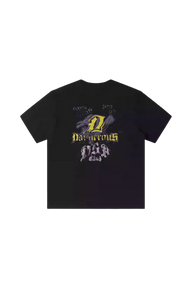 Dangerous People Retro Gothic Font Tee - ShaLaoBan