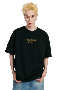 Dangerous People Retro Gothic Font Tee - ShaLaoBan