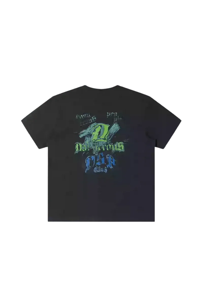 Dangerous People Retro Gothic Font Tee - ShaLaoBan