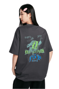 Dangerous People Retro Gothic Font Tee - ShaLaoBan