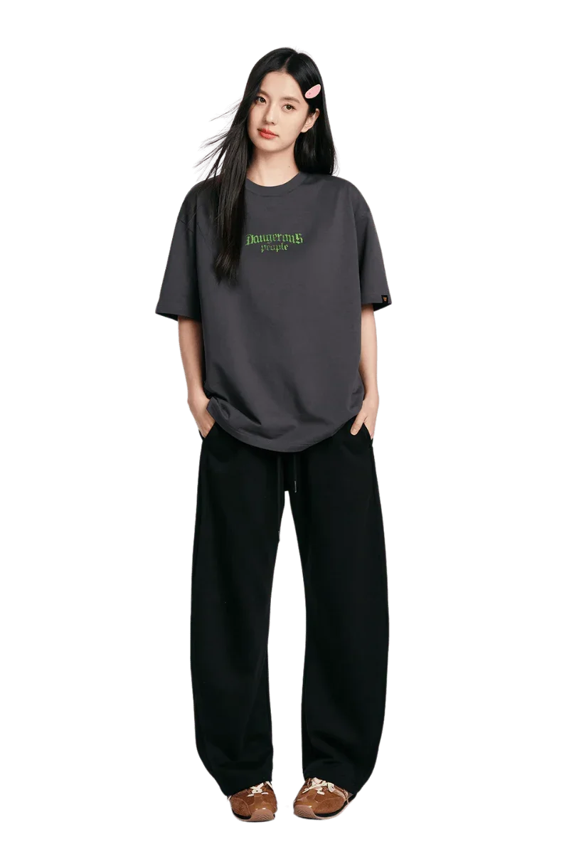 Dangerous People Retro Gothic Font Tee - ShaLaoBan