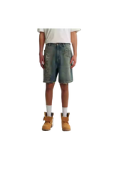 Dangerous People Retro Graffiti Denim Shorts