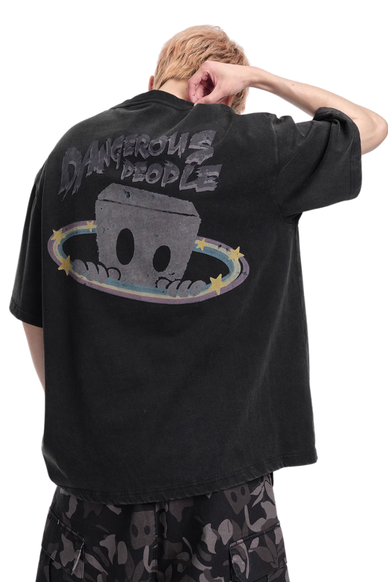 Dangerous People Retro Rainbow Ring Tee