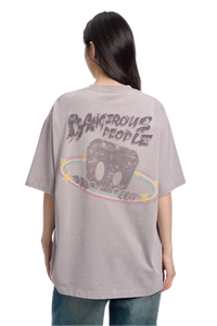 Dangerous People Retro Rainbow Ring Tee