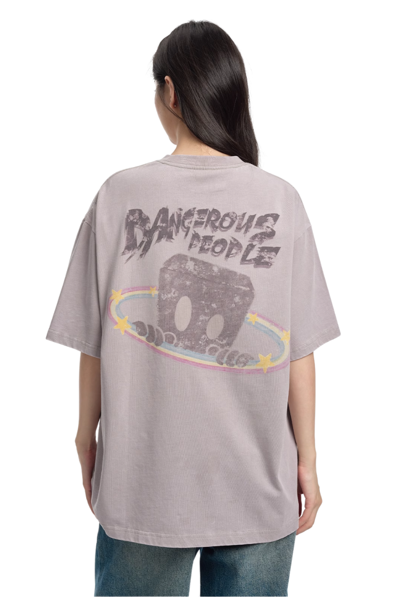 Dangerous People Retro Rainbow Ring Tee