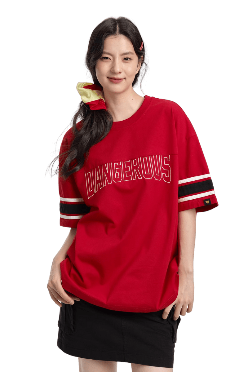 Dangerous People Retro Sports Style Tee - ShaLaoBan
