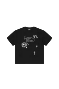 Dangerous People Rhinestone Galaxy Tee - ShaLaoBan