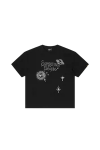 Dangerous People Rhinestone Galaxy Tee - ShaLaoBan