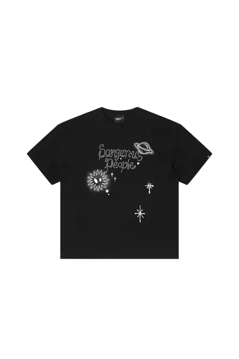 Dangerous People Rhinestone Galaxy Tee - ShaLaoBan