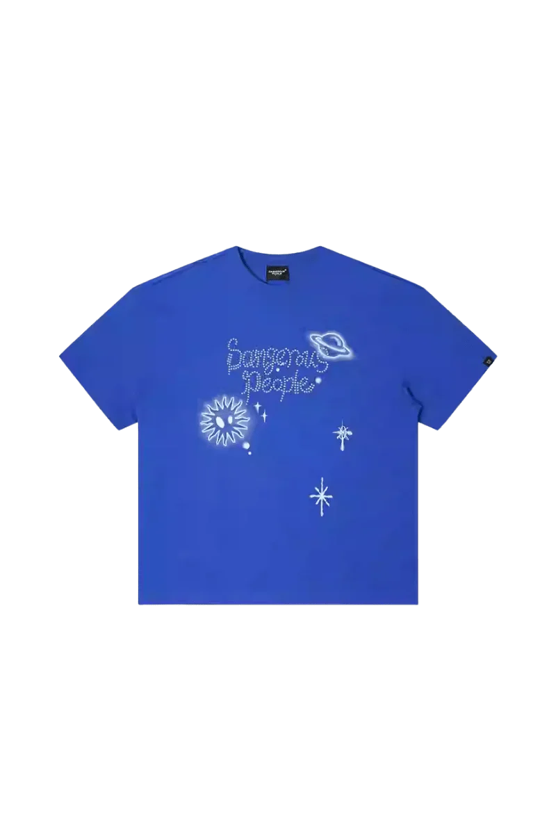 Dangerous People Rhinestone Galaxy Tee - ShaLaoBan