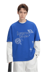 Dangerous People Rhinestone Galaxy Tee - ShaLaoBan