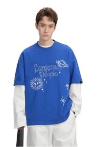 Dangerous People Rhinestone Galaxy Tee - ShaLaoBan