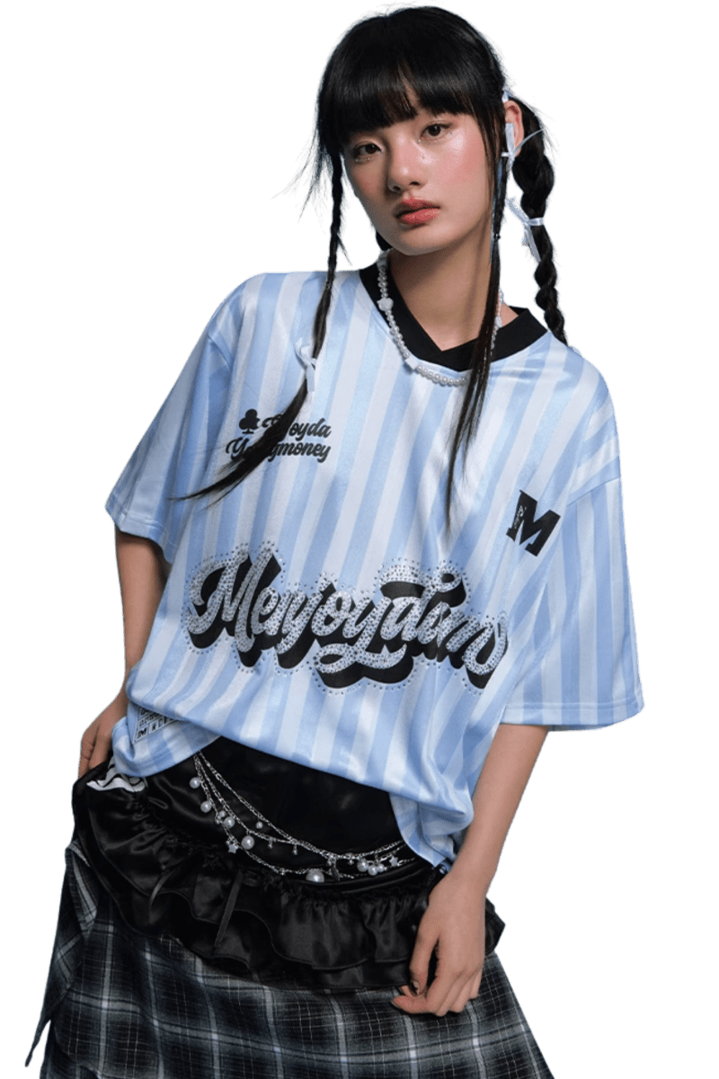 MEDM SS25 Rhinestone Jersey Tee