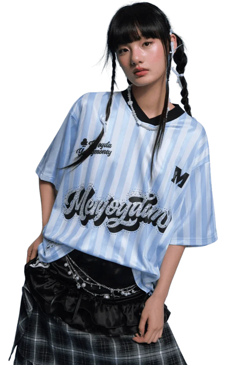 MEDM SS25 Rhinestone Jersey Tee
