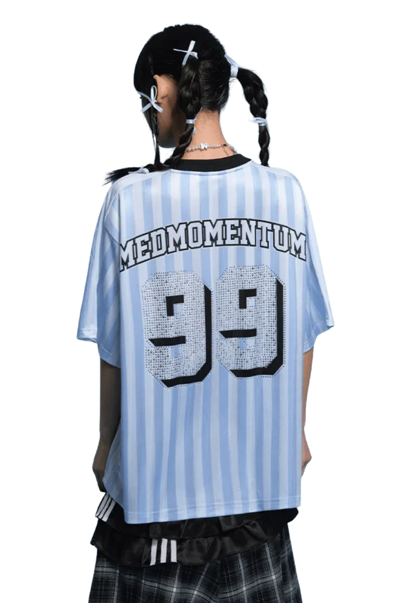 MEDM SS25 Rhinestone Jersey Tee