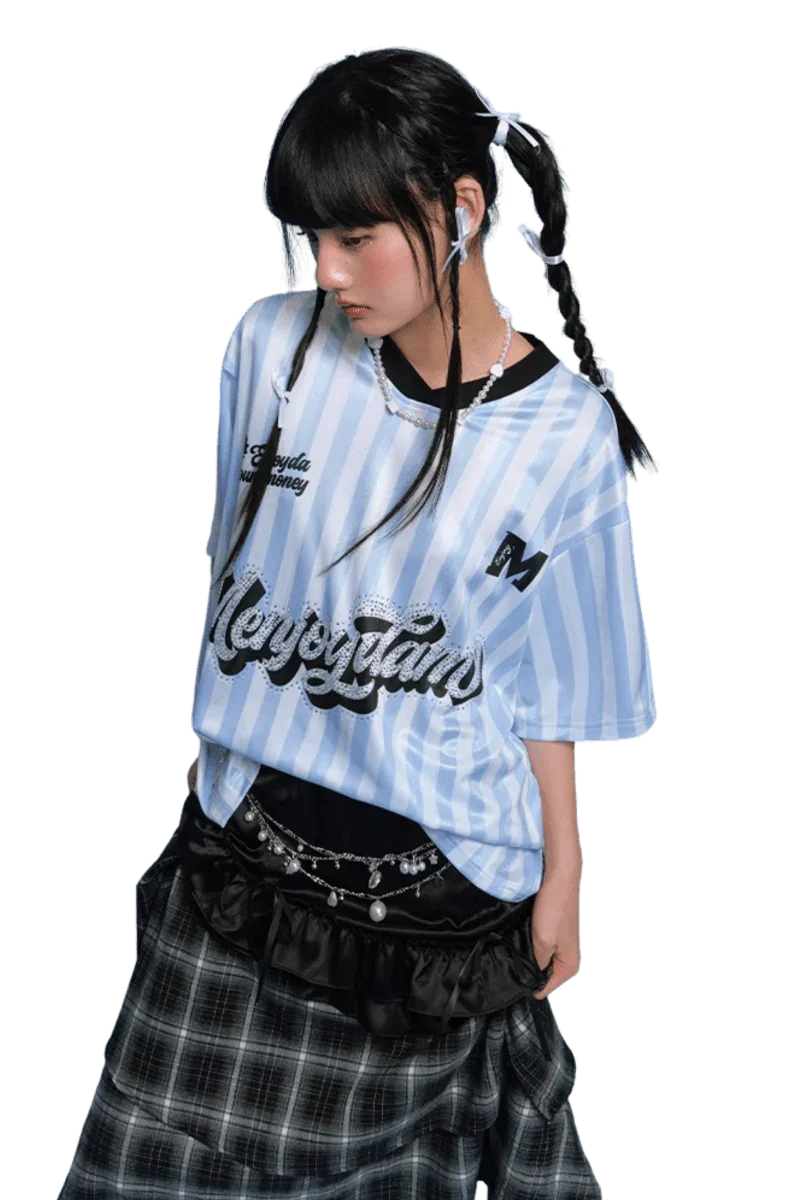 MEDM SS25 Rhinestone Jersey Tee