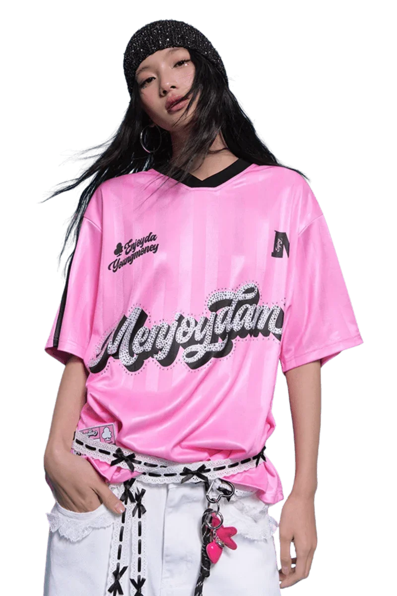 MEDM SS25 Rhinestone Jersey Tee