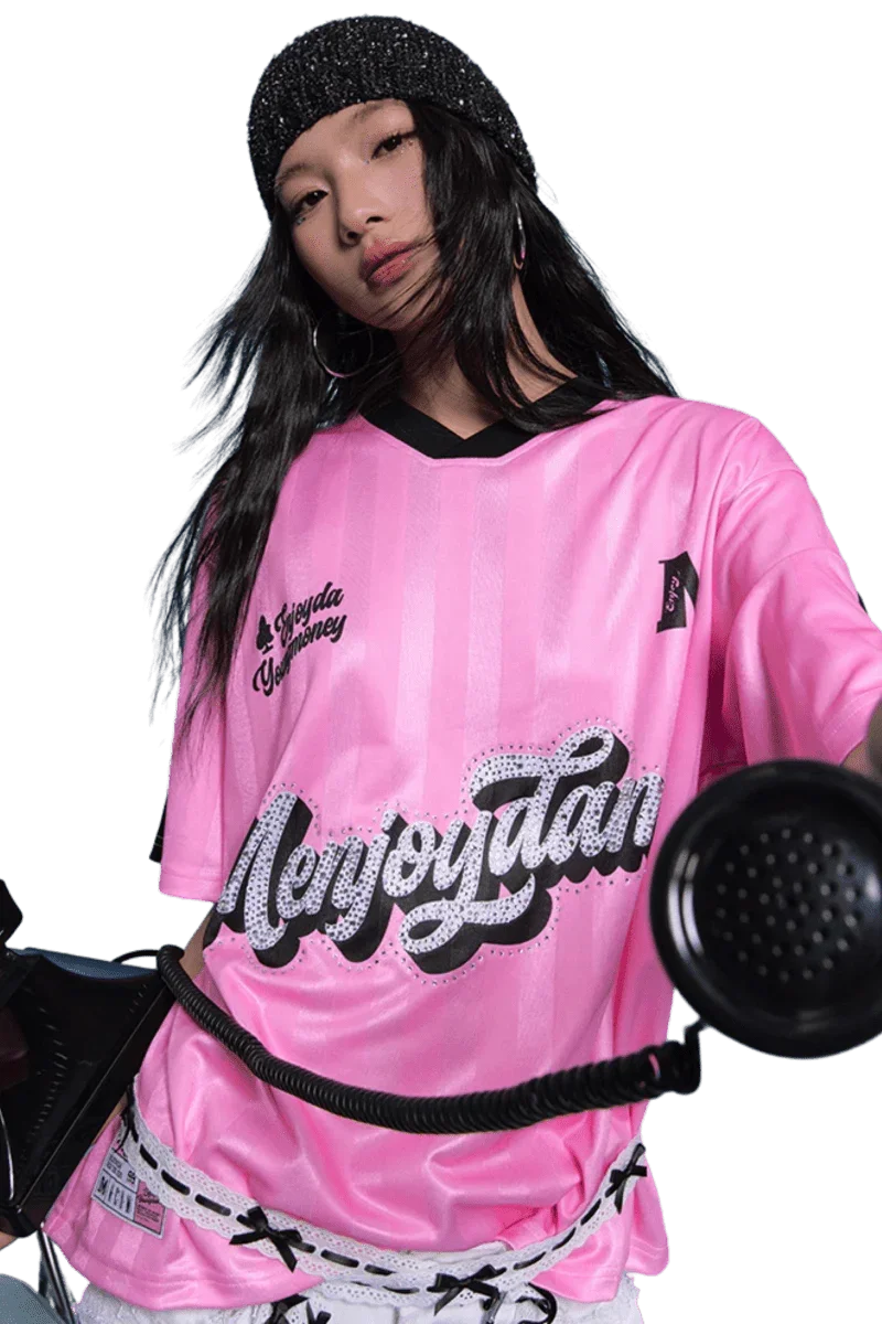 MEDM SS25 Rhinestone Jersey Tee