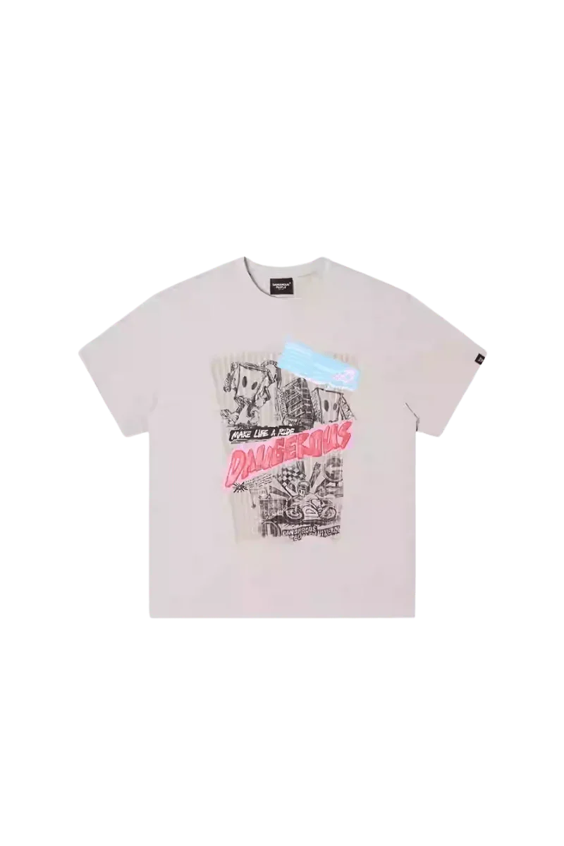 Dangerous People Rider's Graffiti Tee - ShaLaoBan