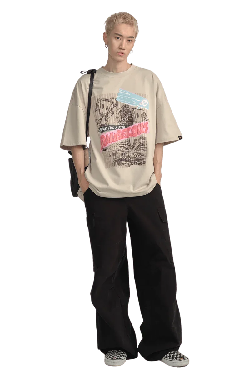Dangerous People Rider's Graffiti Tee - ShaLaoBan
