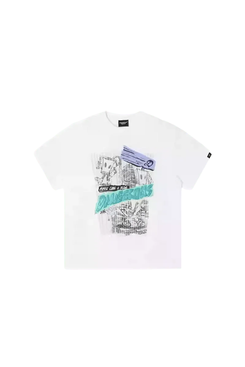 Dangerous People Rider's Graffiti Tee - ShaLaoBan