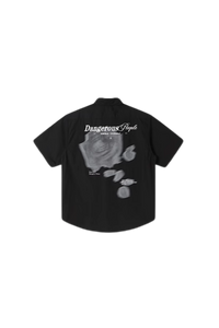 Dangerous People Rose Print Short Sleeve Shirt