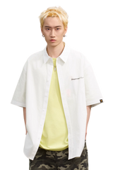 Dangerous People Rose Print Short Sleeve Shirt