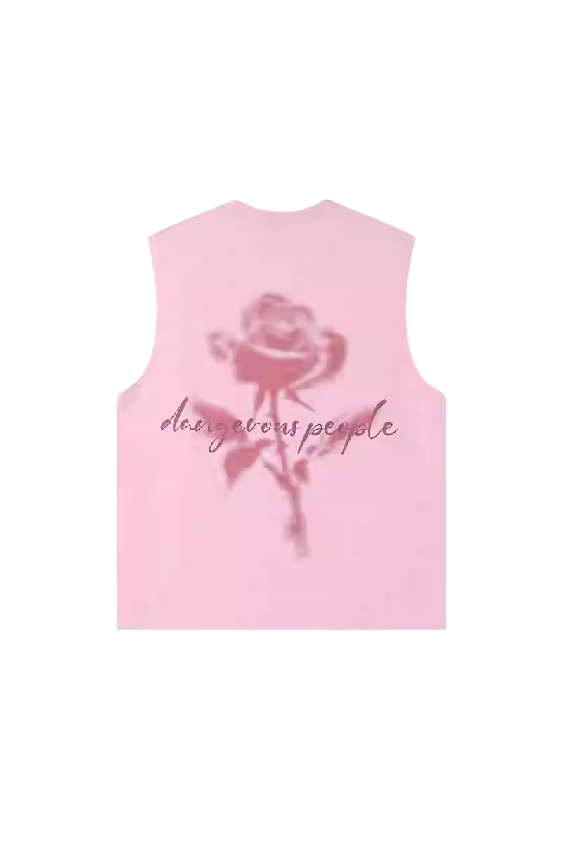 Dangerous People Rose Print Vest