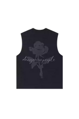Dangerous People Rose Print Vest