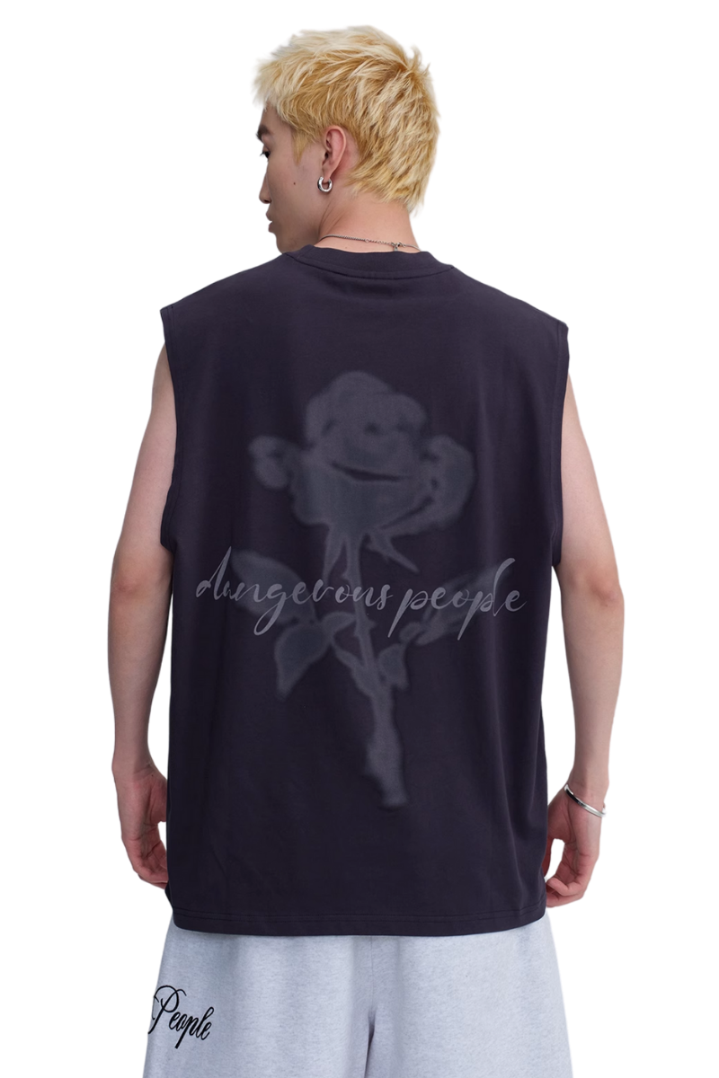 Dangerous People Rose Print Vest