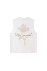 Dangerous People Rose Print Vest