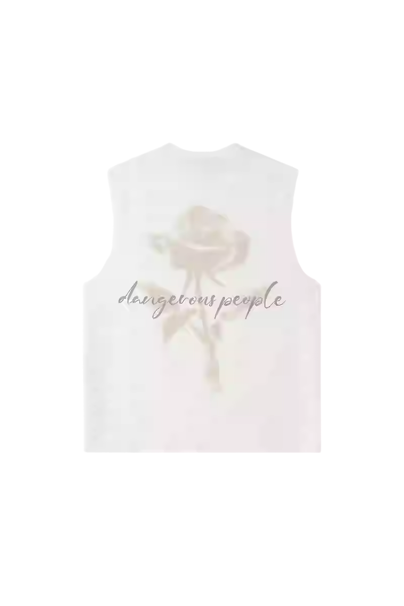 Dangerous People Rose Print Vest