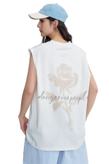 Dangerous People Rose Print Vest