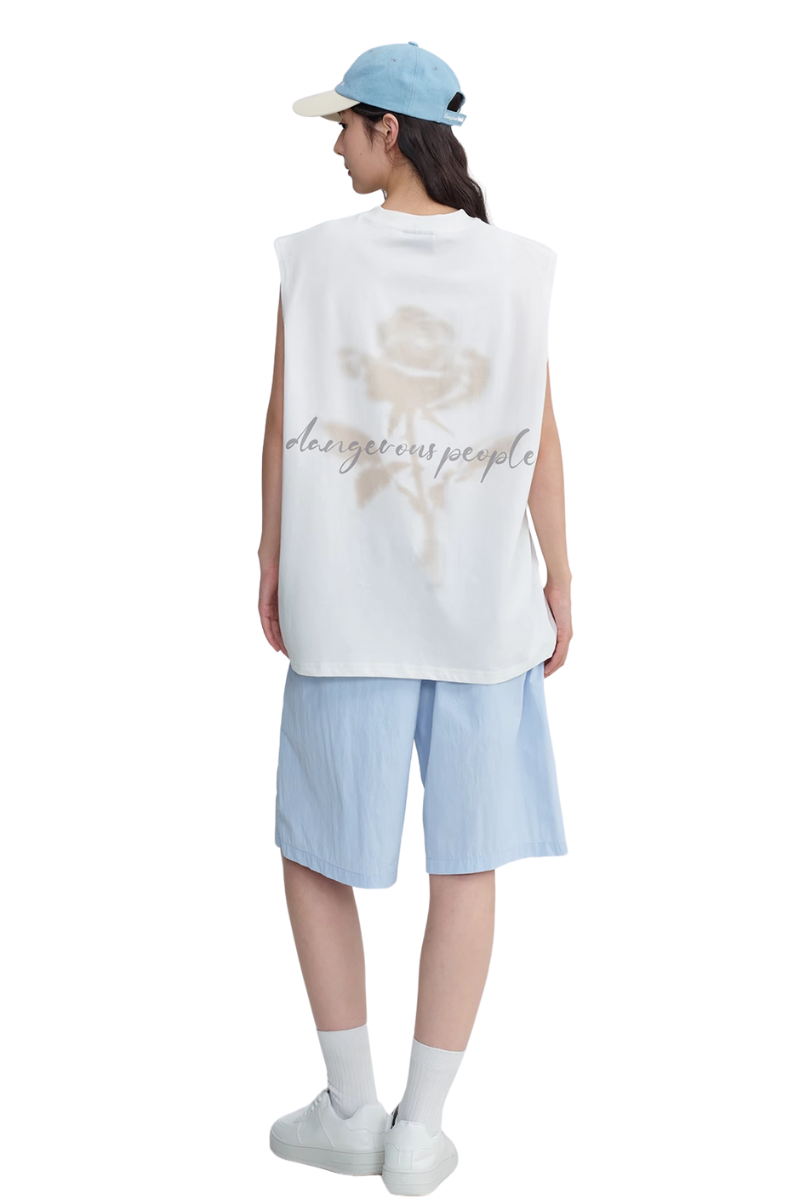 Dangerous People Rose Print Vest