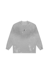 MasonPrince Rubbing Paint Distressed Long Sleeve Tee