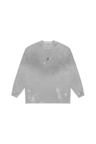MasonPrince Rubbing Paint Distressed Long Sleeve Tee
