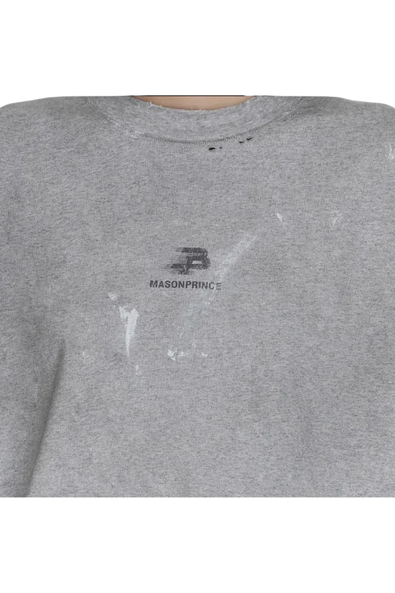 MasonPrince Rubbing Paint Distressed Long Sleeve Tee
