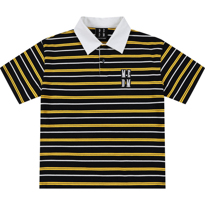 MEDM Shell Embroidery Stripe Couple Tee