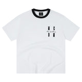 MEDM Color Block Embroidered Casual T-Shirt