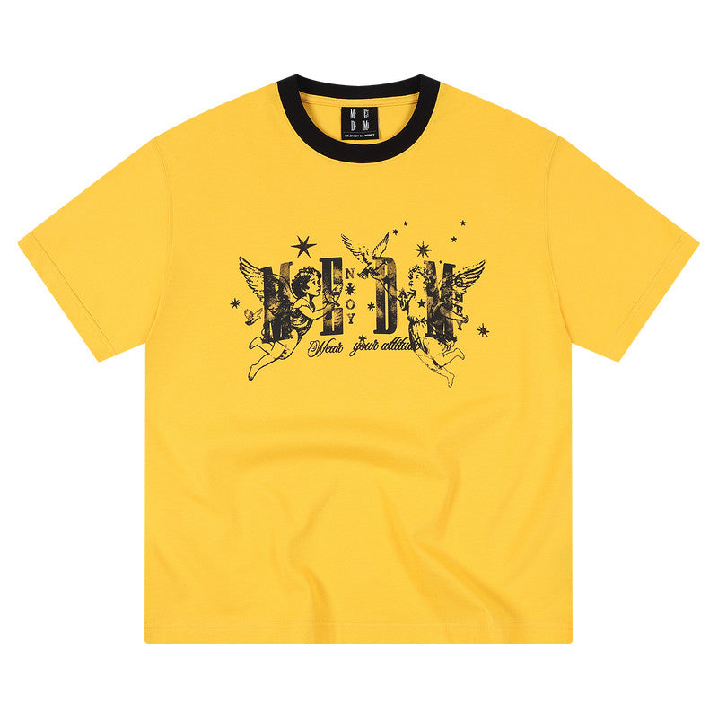 MEDM Cherub Star Colorblock Couple Tee