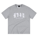 MEDM Pearl Beaded Star Patch Logo Couple Tee