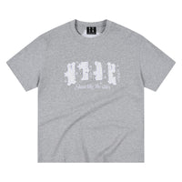 MEDM Pearl Beaded Star Patch Logo Couple Tee