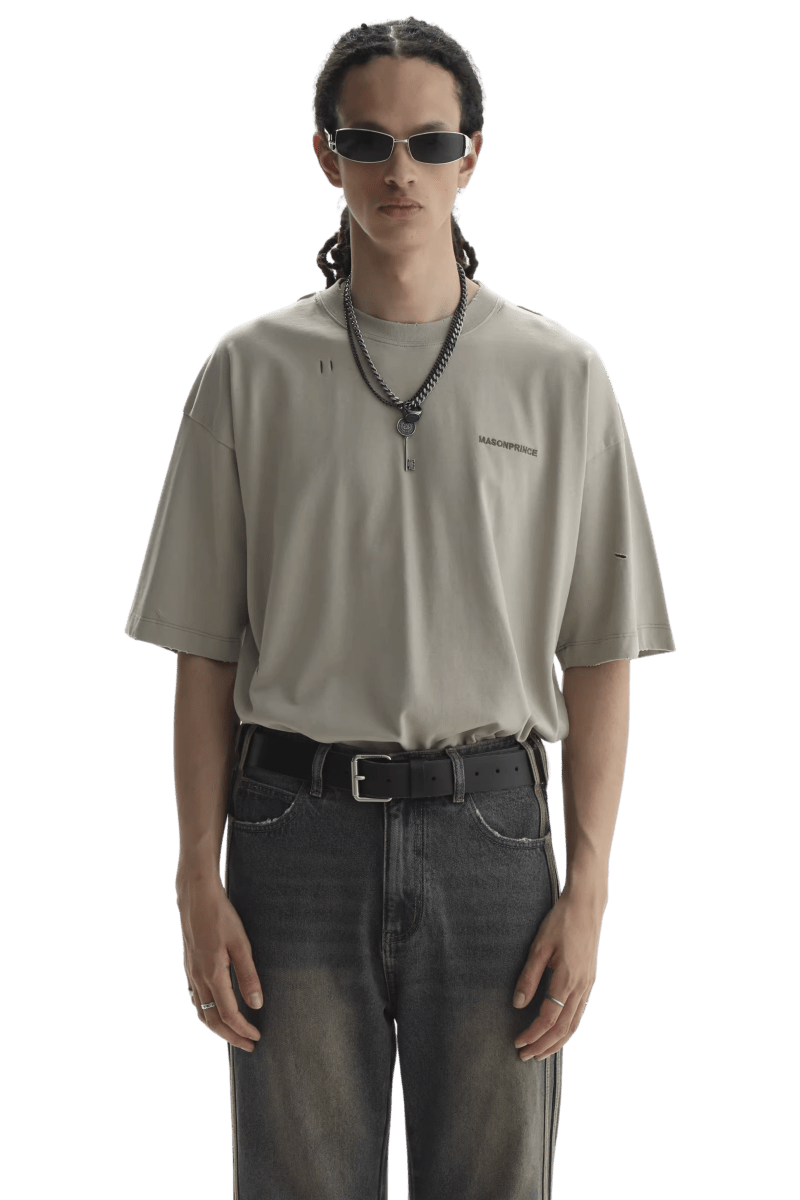 Masonprince Small Logo Embroidery Tee - ShaLaoBan