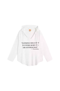 IDontSmoke Smoking Kills Long Sleeve Hood Tee