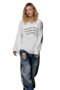 IDontSmoke Smoking Kills Long Sleeve Hood Tee