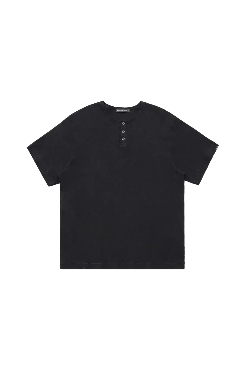 MasonPrince Soft Cotton Half Button Tee