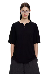 MasonPrince Soft Cotton Half Button Tee